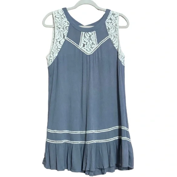 princess polly baby blue dress White Sleeveless Ruffle Babydoll Dress main image 0